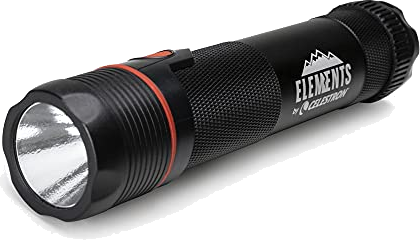 Celestron Elements ThermoTorch 3 Astro Red Lithium-Ion Battery Red LED Flashlight 3-in-1 Tactical Flashlight Ergonomic Hand Warmer and USB Power Bank Rechargeable Flashlight