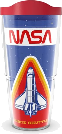 Tervis NASA Made in USA Double Walled Insulated Tumbler Travel Cup Keeps Drinks Cold & Hot, 24oz, Classic