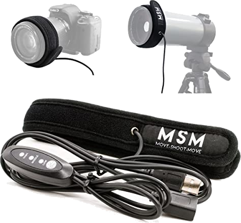 Lens Warmer with Cold Flexible Cable Down to -25 , 350mm Dew Heater Strip Prevents Lens from Dew, Fog and Condensation for Astrophotography, Lens Heater Compatible w/ Telescope and Camera in 4.26"...