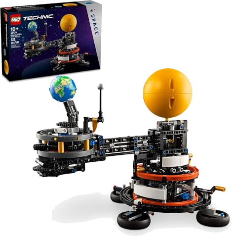 LEGO Technic Planet Earth and Moon in Orbit Building Set, Outer Space Birthday Gift for 10 Year Olds, Solar System Space Toy for Imaginative, Independent Play, Space Room Décor for Boys & Girls, ...