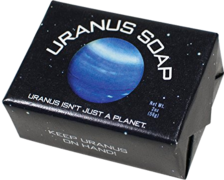 The Unemployed Philosophers Guild Uranus Soap - Made in The USA, 2oz (56g) Travel Sized Guest Bar