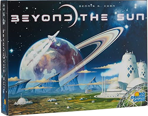 Rio Grande Games: Beyond The Sun, Strategy Board Game, Base Game, 2 to 4 Players, 90 to 120 Minute Play Time, for Ages 14 and up