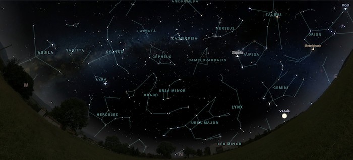 live night sky tonight from my location