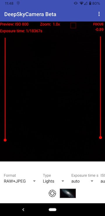 deep sky camera astrophotography app