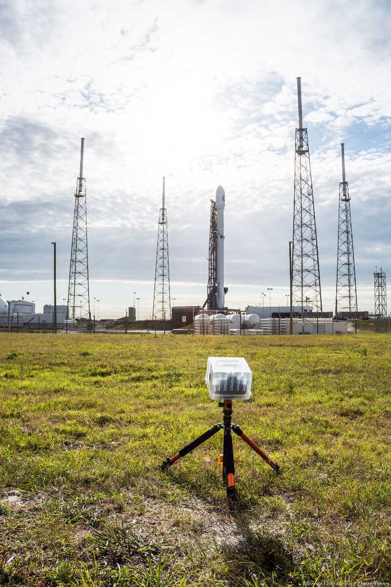 marcus cote Camera setup for photographing a rocket launch