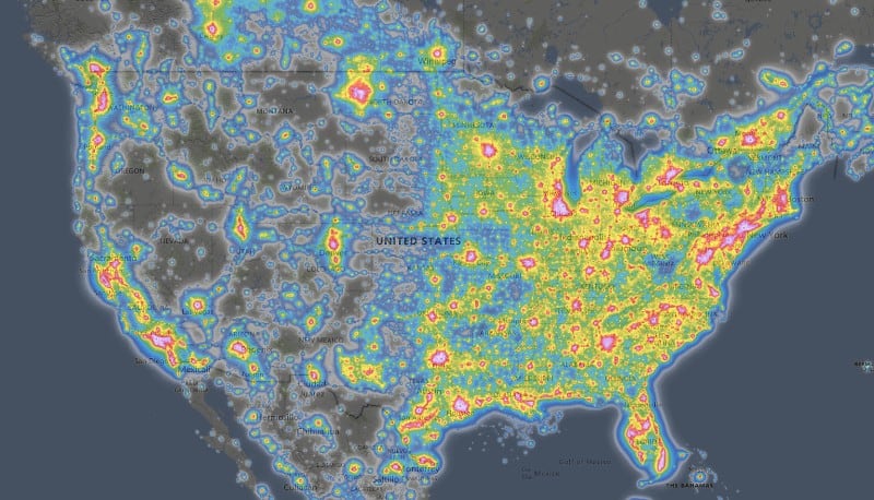 light pollution and milky way photography