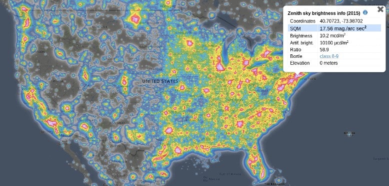 light pollution nyc