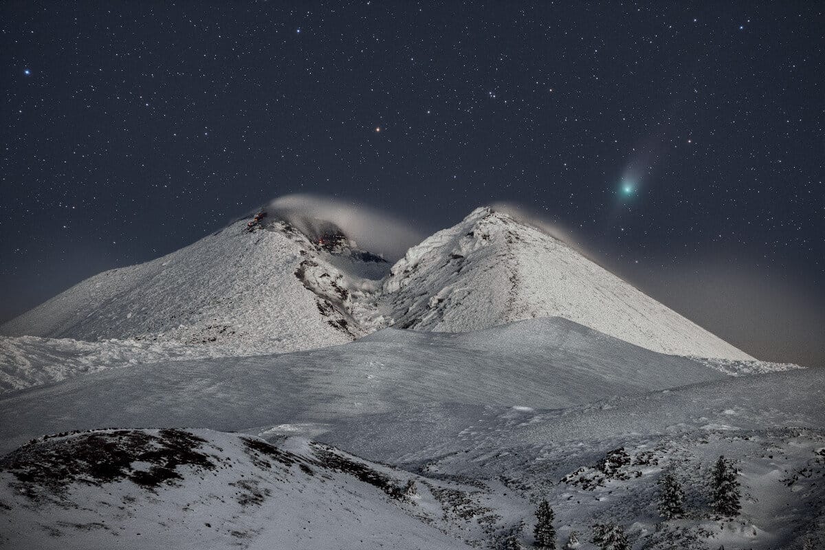 Dario Giannobile: How I Captured Comet 2022 E3 Over Mount Etna