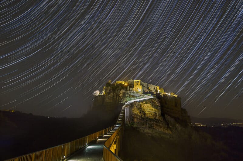 Civita di Bagnoreggio Star Trail Marco Meniero