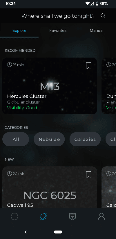 Vaonis vespera app