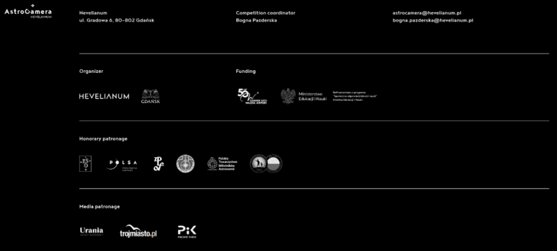 AstroCamera Hevelianum Competition