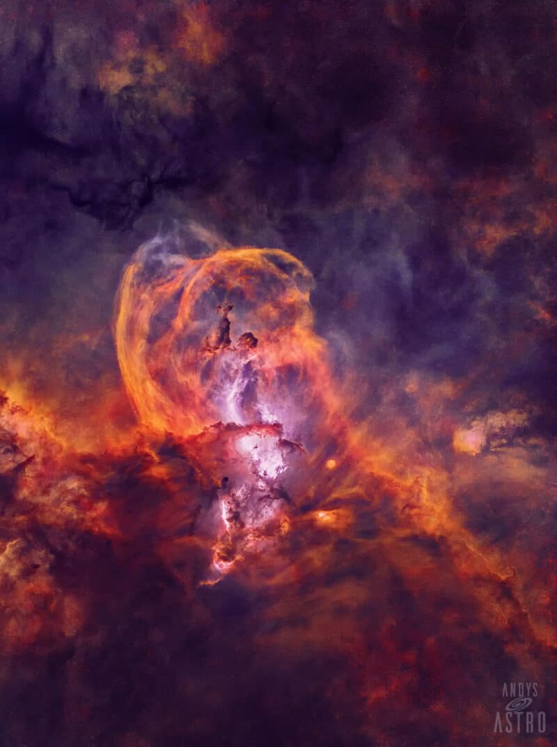 NGC3576 Weeping Angel