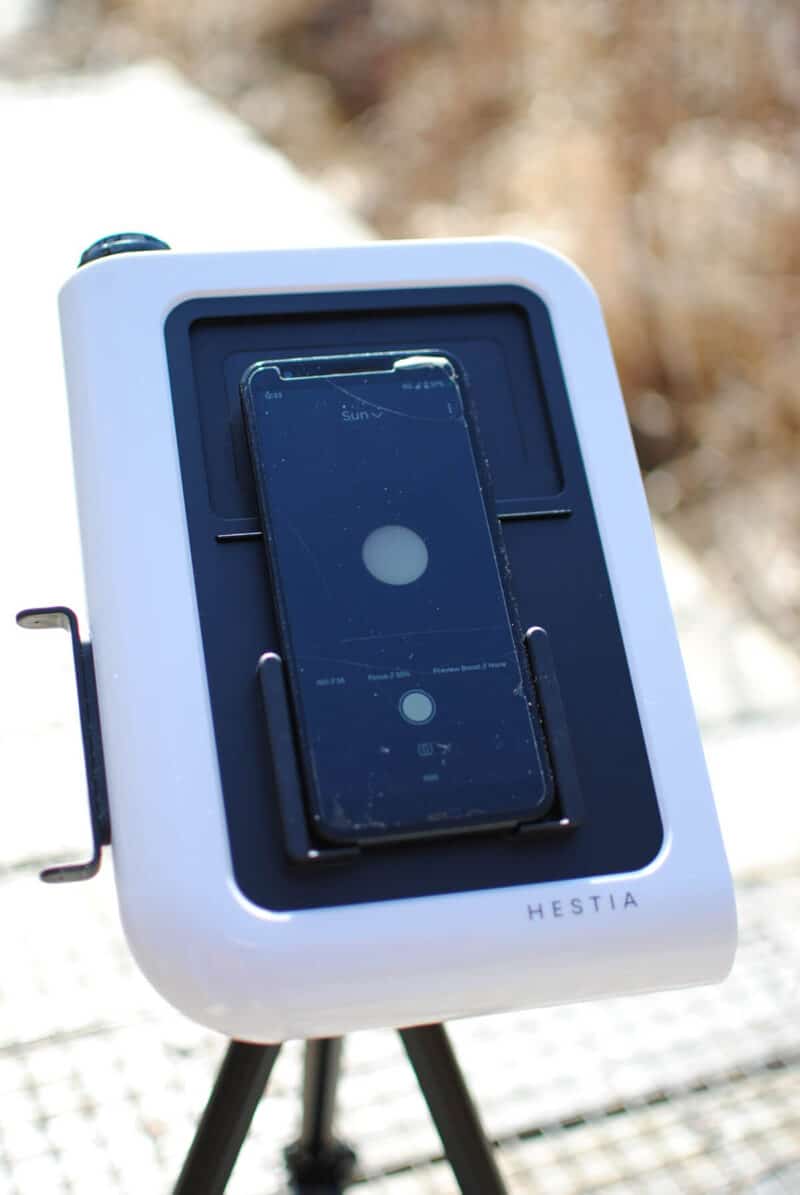 vaonis hestia photographing the sun
