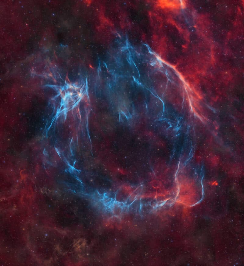 SNR G107.5-5.2, Unexpected Discovery (The Nereides Nebula in Cassiopeia) © Marcel Drechsler, Bray Falls, Yann Sainty, Nicolas Martino, Richard Galli