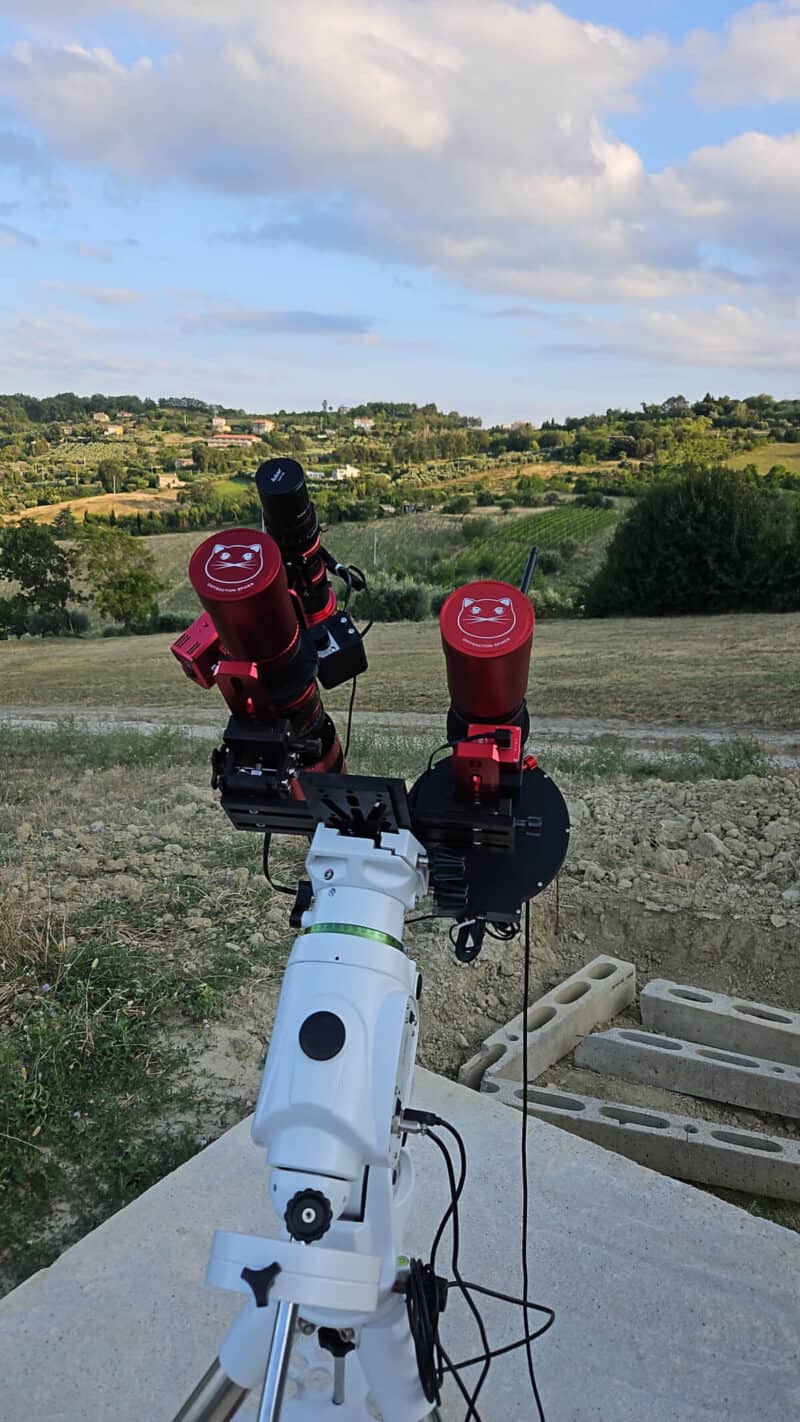 simone curzi telescopes - William Optics Redcat 51 and Ultracat 76 telescopes on a Sky-Watcher EQ6R-Pro mount