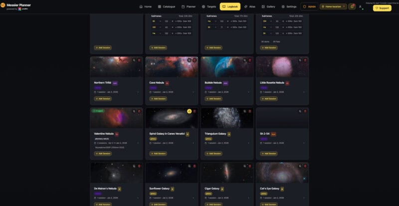 Messier Planner
