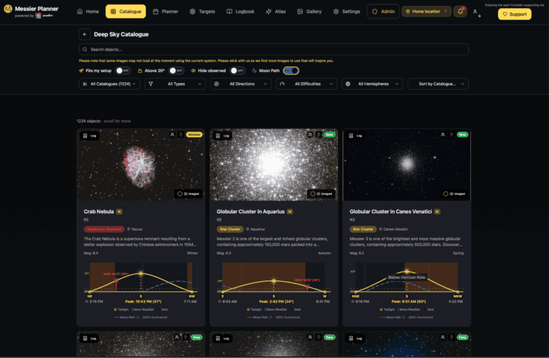 Messier Planner