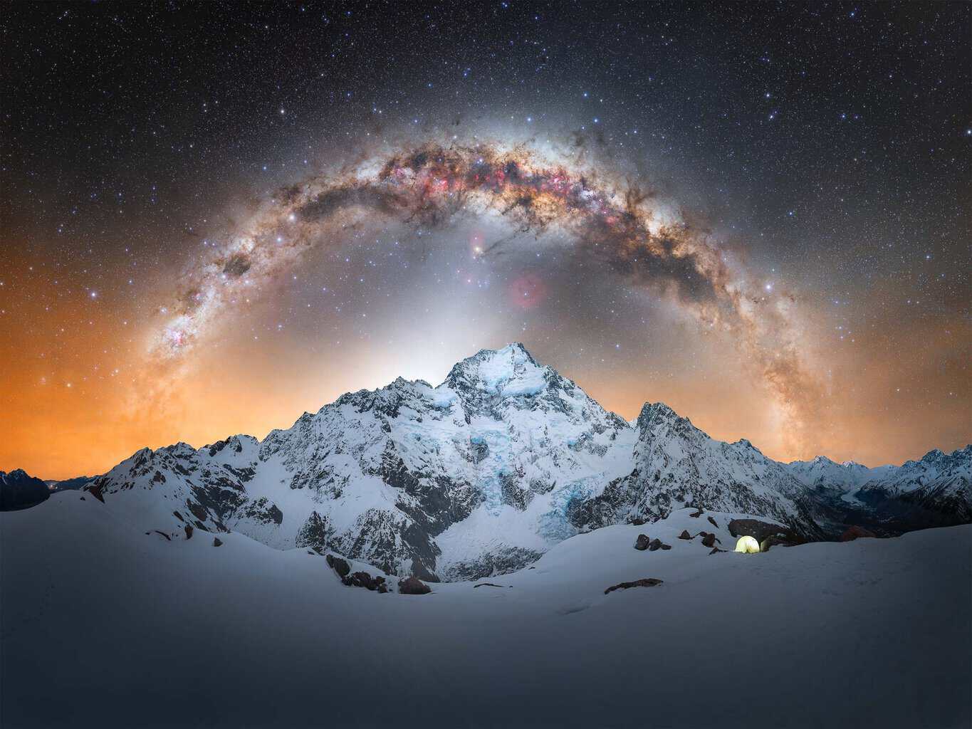 Milky Way over Aoraki Mt Cook by Owain Scullion