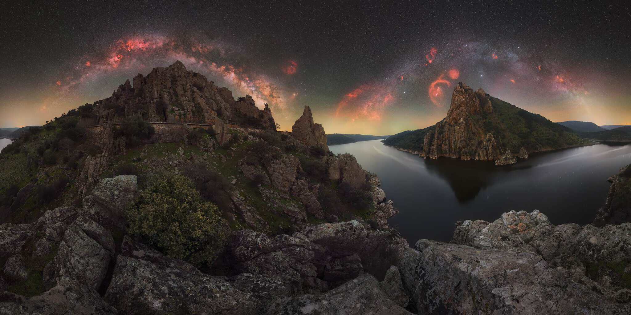 Double Milky Way over Monfragüe National Park by Luis Cajete