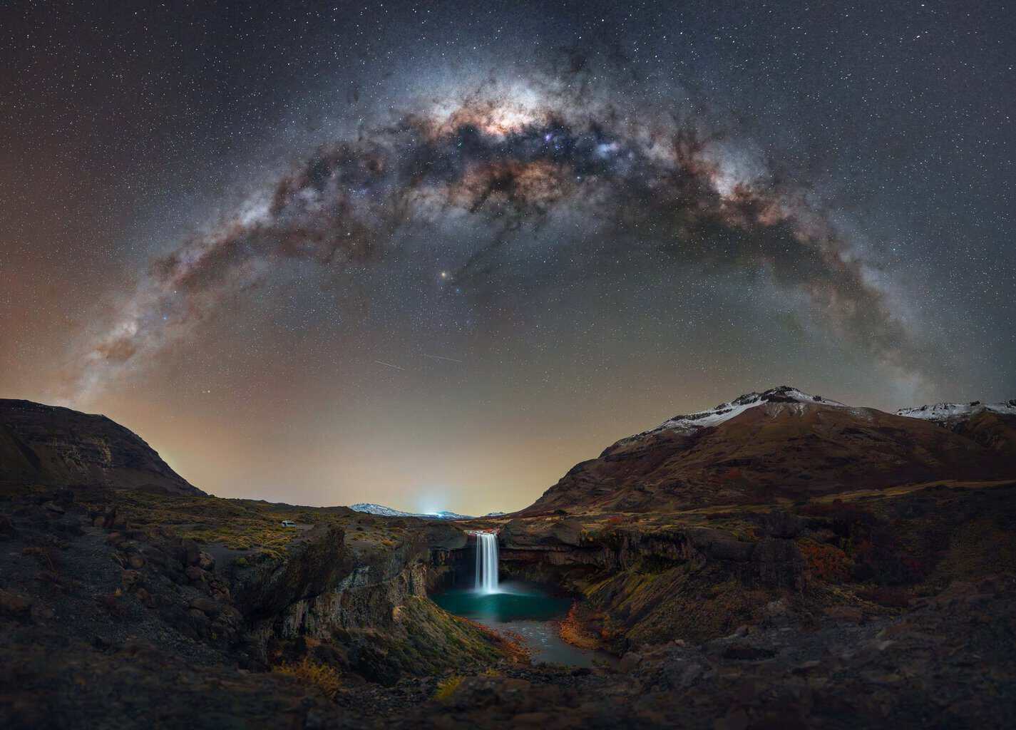 Salto del Agrio Milky Way by Alejandra Heis