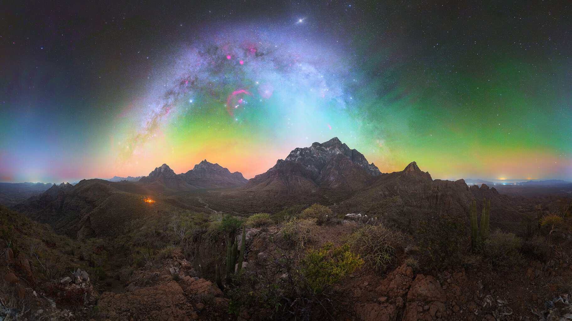 Standing on the Shoulders of Giants Milky Way by Nacho Peláez